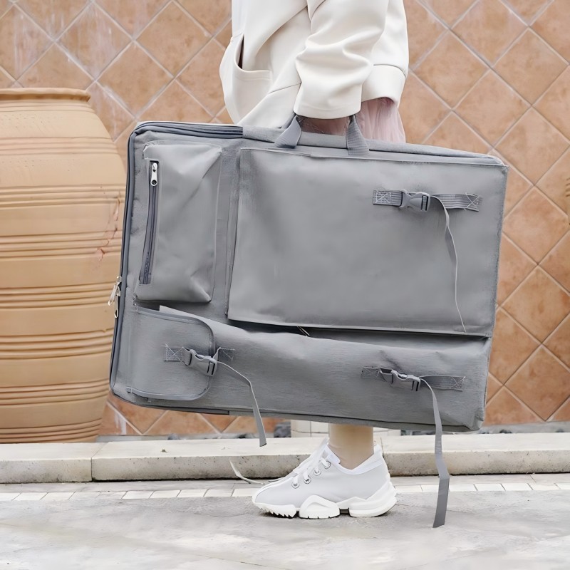 Art Portfolio Bag - AngelMark 4K Multifunktionaler Künstler-Portfolio-Rucksack, Umhängetasche, Zeichenbrett,