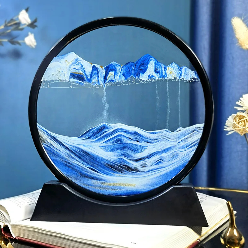 Art Craft Movement - 12 Zoll 3D Bewegliches Sandbild Rundes