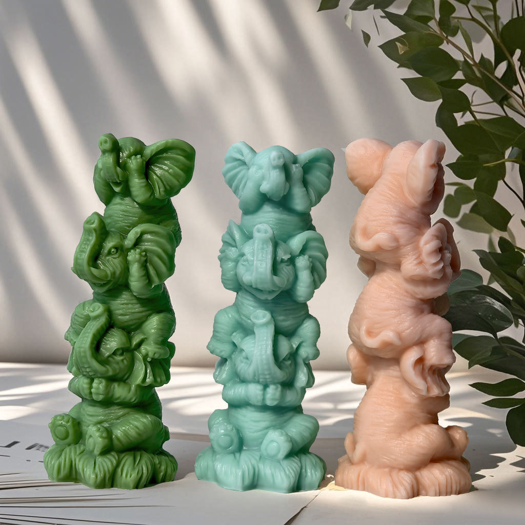 Soy Candle Fragrance Oil - Cartoon Elefanten Silikon Kerze Form Handgemachte