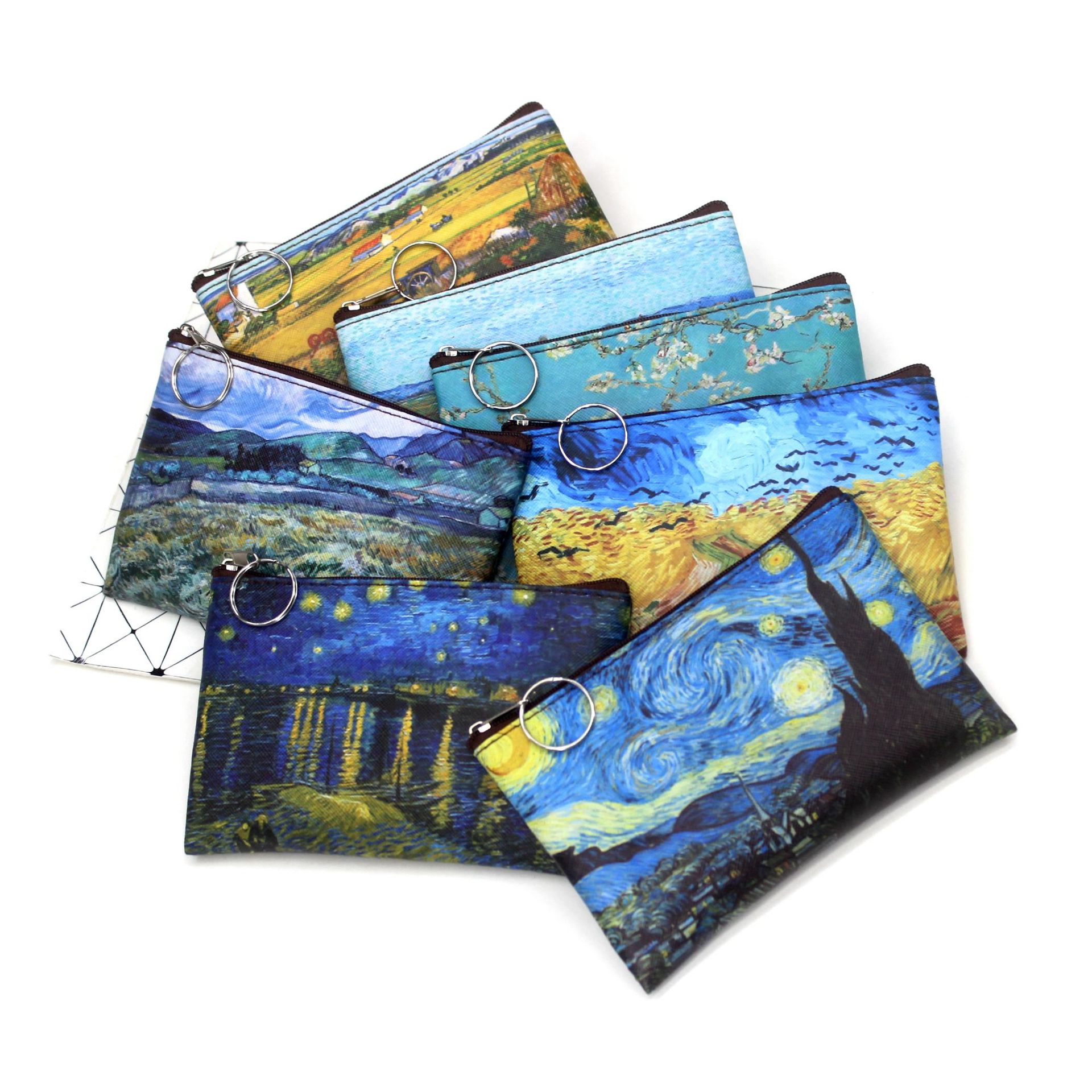 Art Portfolio Bag - Vintage Ölgemälde Leinwand Kosmetik tasche van