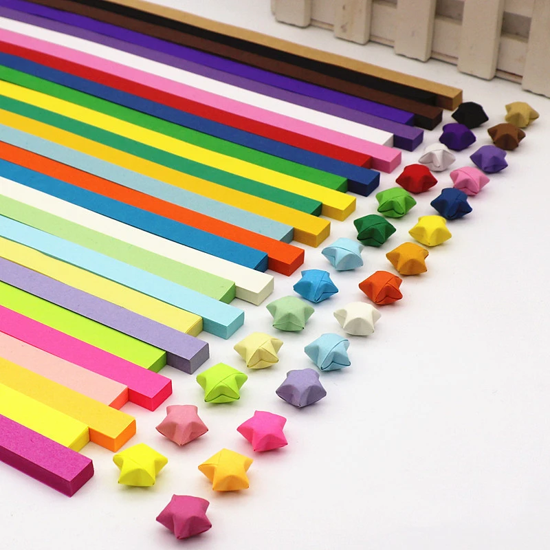 Art Craft Birthday Party - 540 Blatt Lucky Origami Stars Papierstreifen,