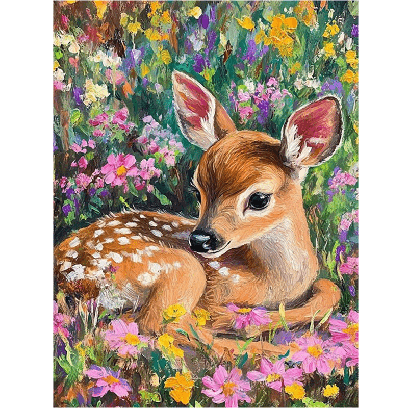 Tv Art And Craft - Malen-nach-Zahlen-Set für Erwachsene Anfänger 40x50CM Waldhirsch