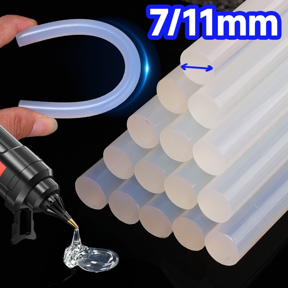 Art Craft Glue - Transparente Heißklebestifte 7/11mm Hochviskose Universal-EVA-Harz Karosserie-Dellenreparatur-Werkzeug