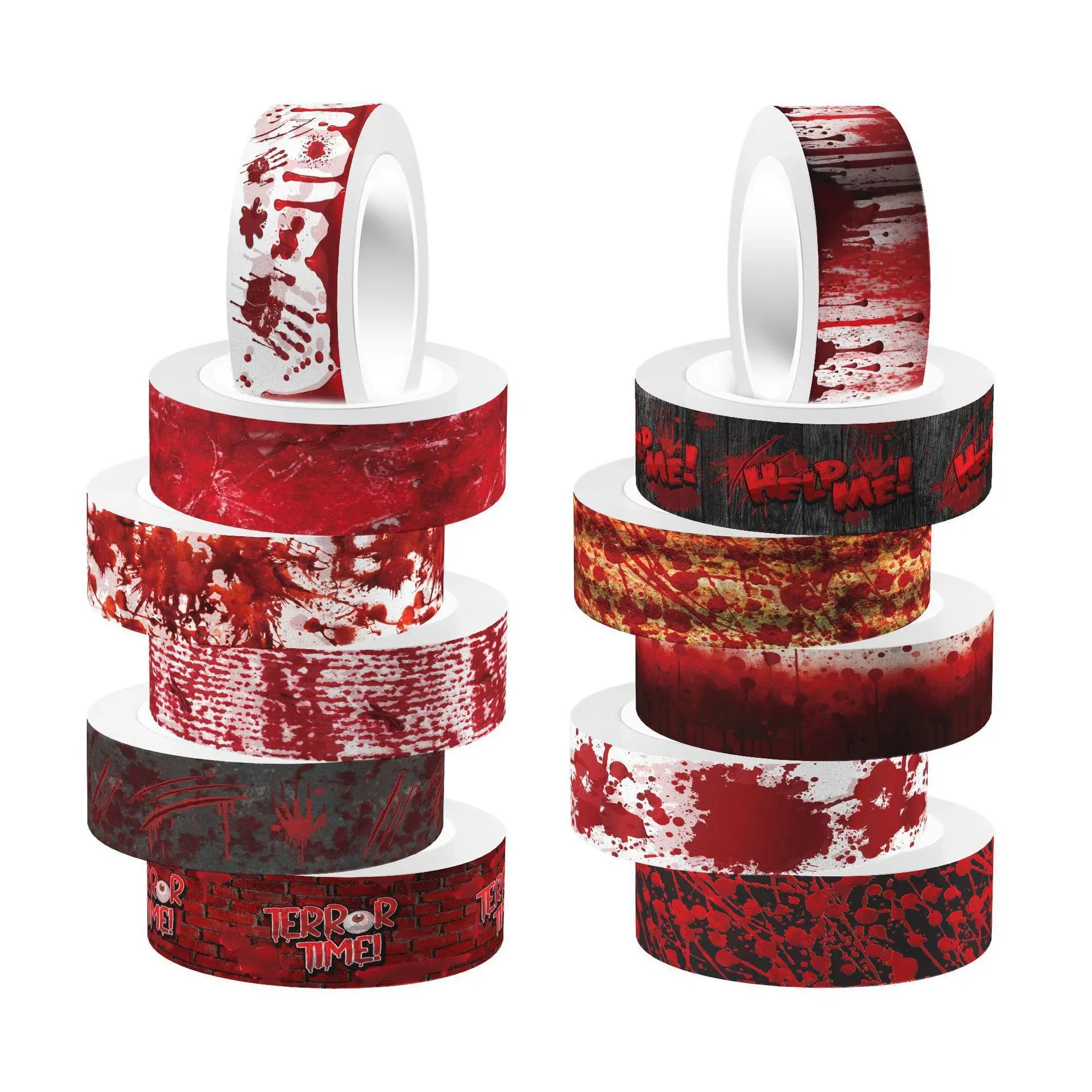 Washi Tape Rolls - Halloween blutige Hand blutende klare Rolle