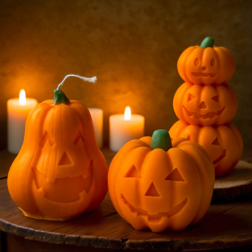 Soy Candle Fragrance Oil - Halloween Teufel Kürbis Silikon Kerze Form
