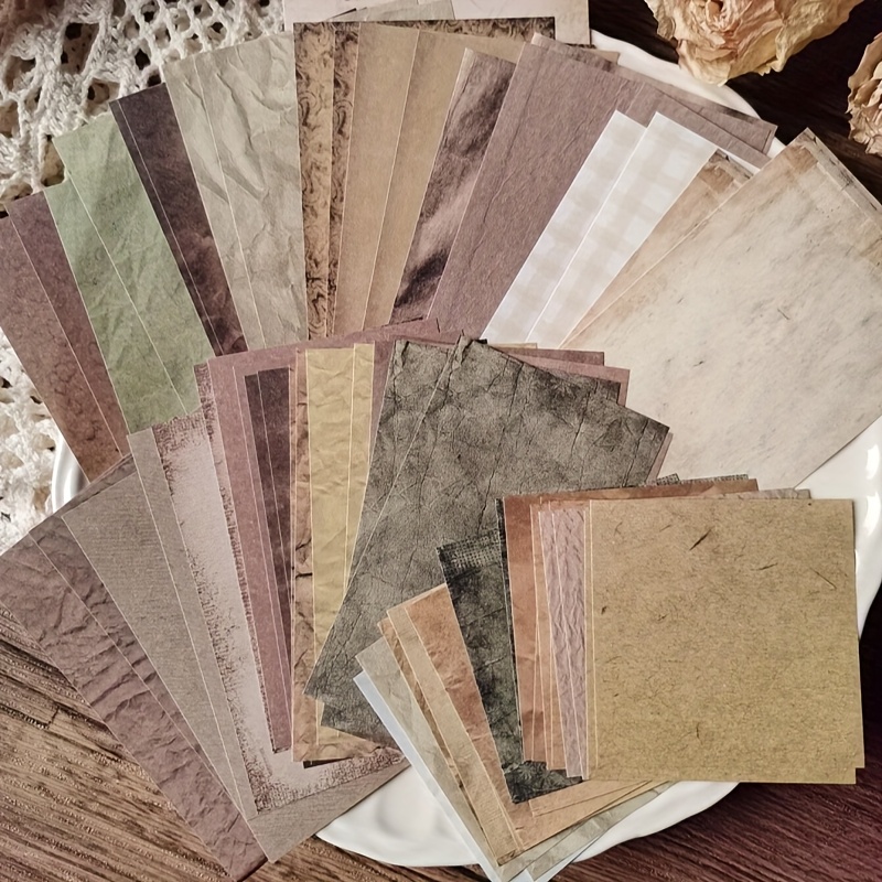 Art Craft Birthday Party - 60-Blatt-Bastelpapier-Set mit gemischtem Vintage-Muster – dekorative