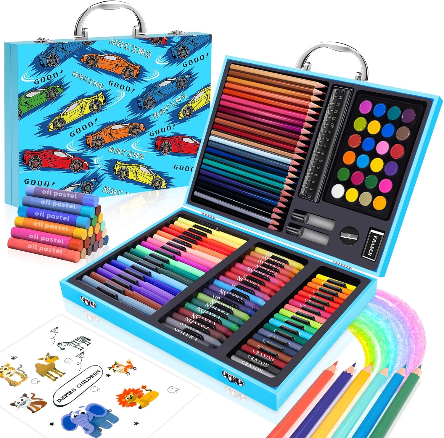 Illustration Marker Set - 110-teiliges Kunst- und Bastelset mit Malstiften,