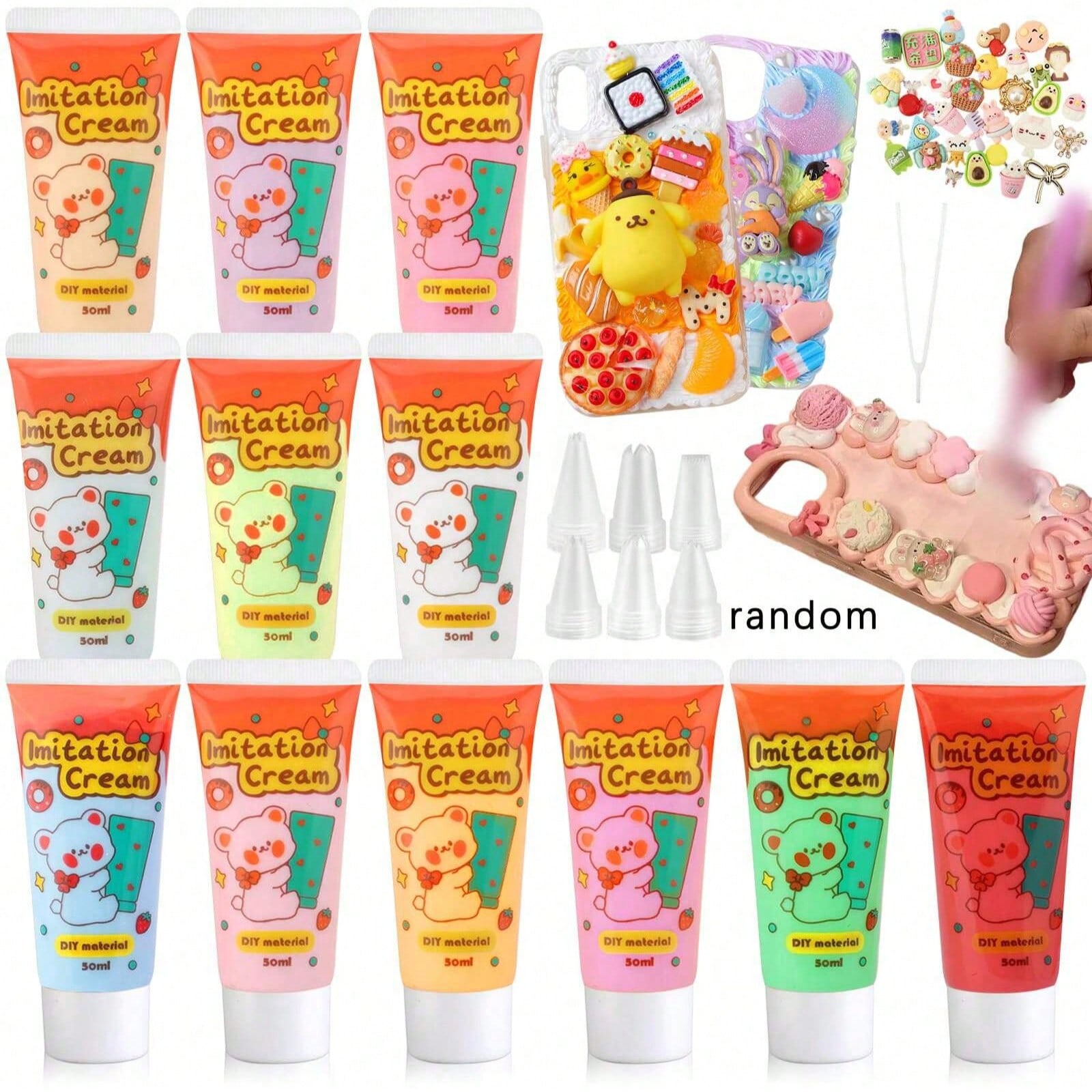Art Craft Glue - Mehrfarbige Serie (je 50ml) DIY Bastelkleber,