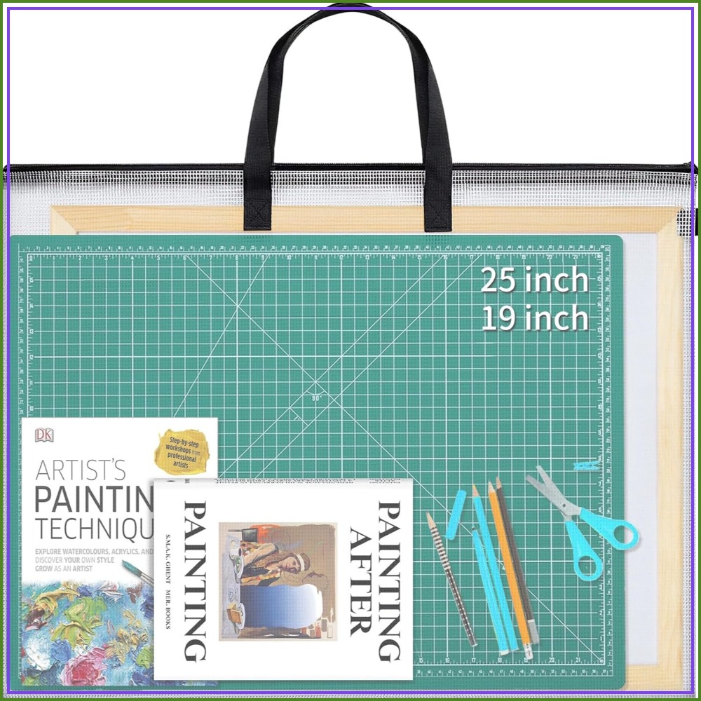 Art Portfolio Bag - 25x19 Zoll Kunstportfolio-Tasche, Aufbewahrungstasche mit Griff,