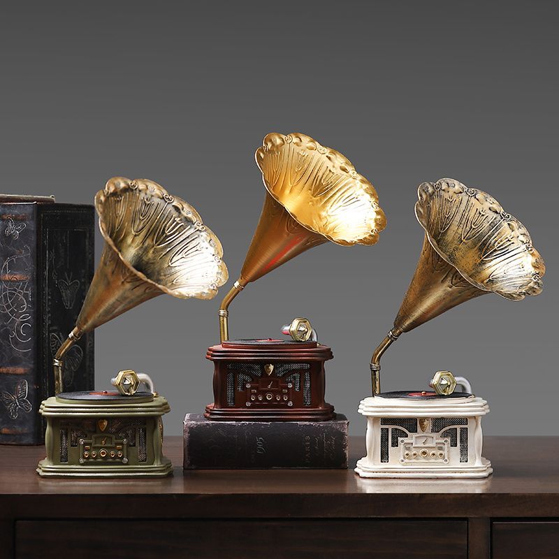Tv Art And Craft - Antike klassische Retro Horn Grammophon Simulation