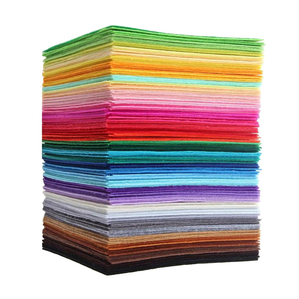 Art Craft Glue - 40 Stück bunte Vliesstoffblätter 15x15cm, vielseitiges