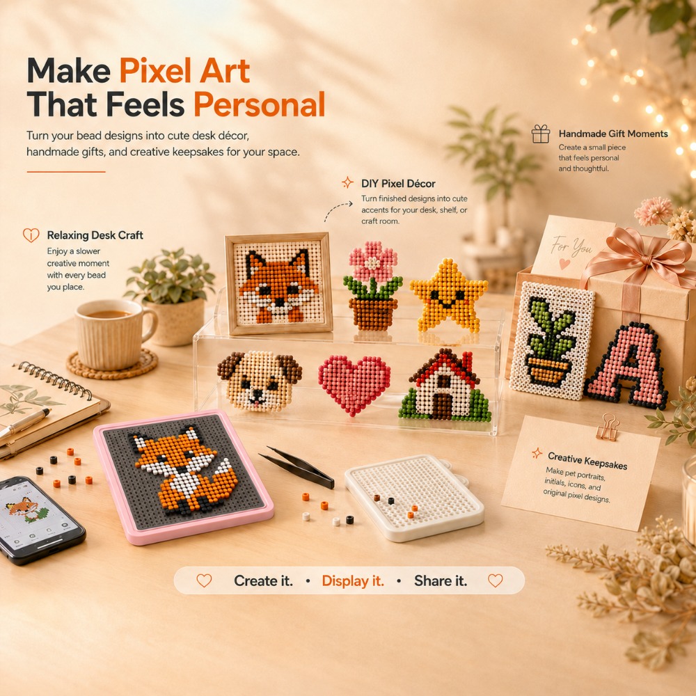 Art Craft & Architecture - LED Smart Fuse Bead Pegboard, App-gesteuertes