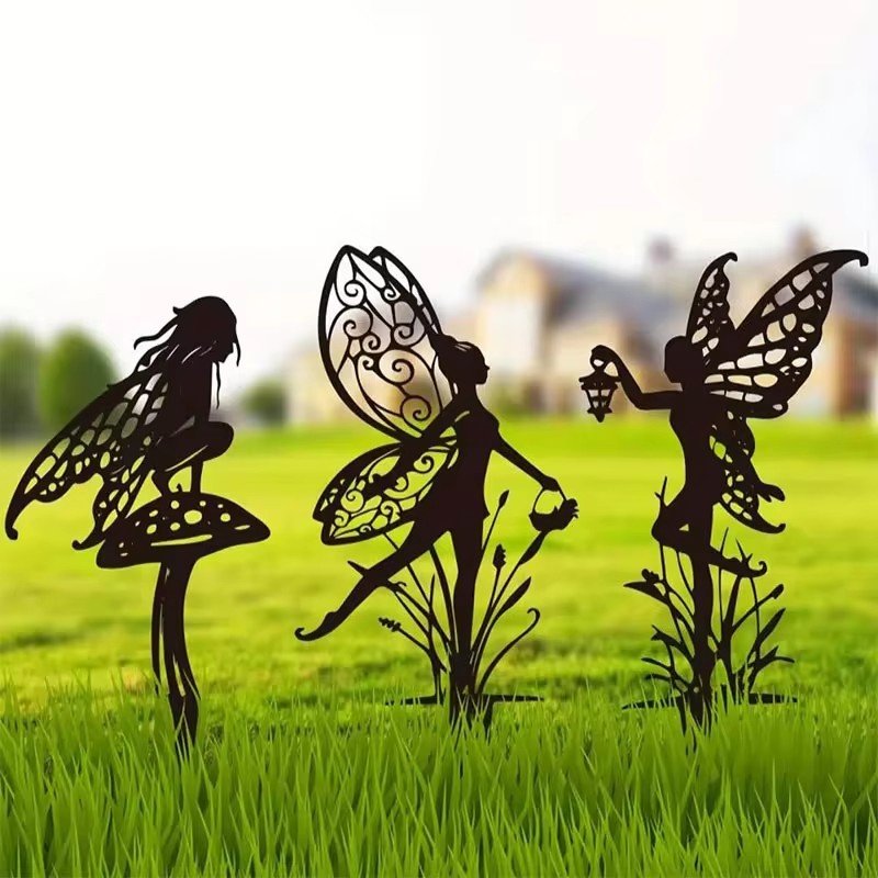 Art And Craft Exclusives - Exklusive Metall-Gartendekoration: Große Feenfiguren aus Eisen