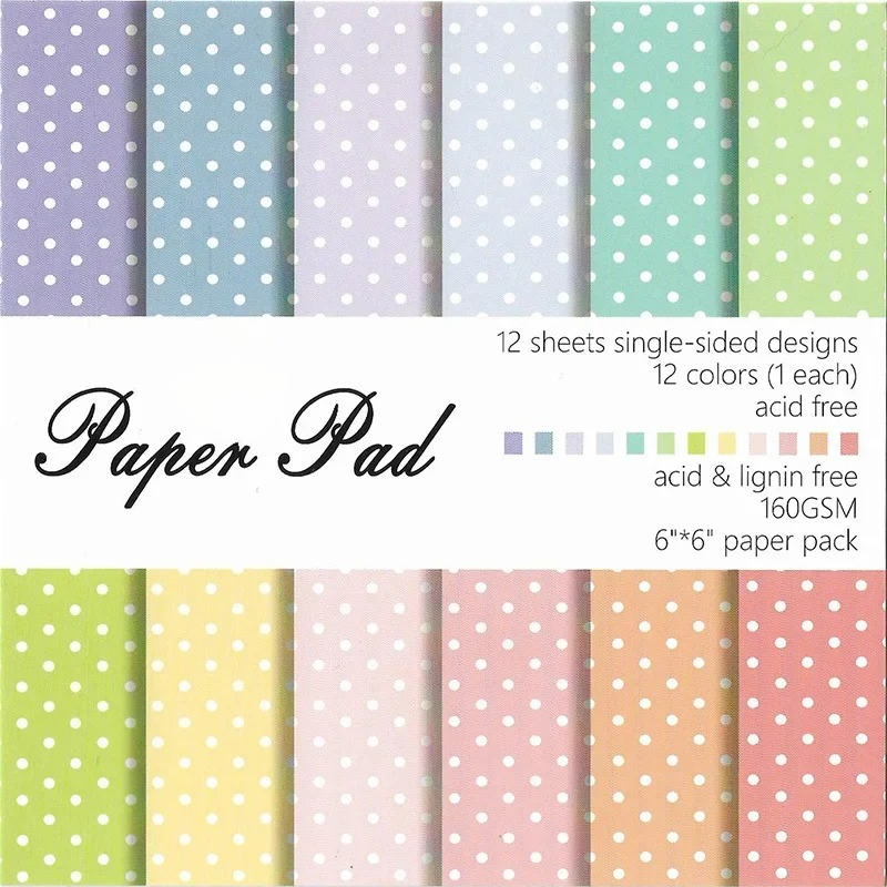 12 Blatt 15x15 cm Buntes Punkt – Art Craft Birthday Party Bewertung und Preis