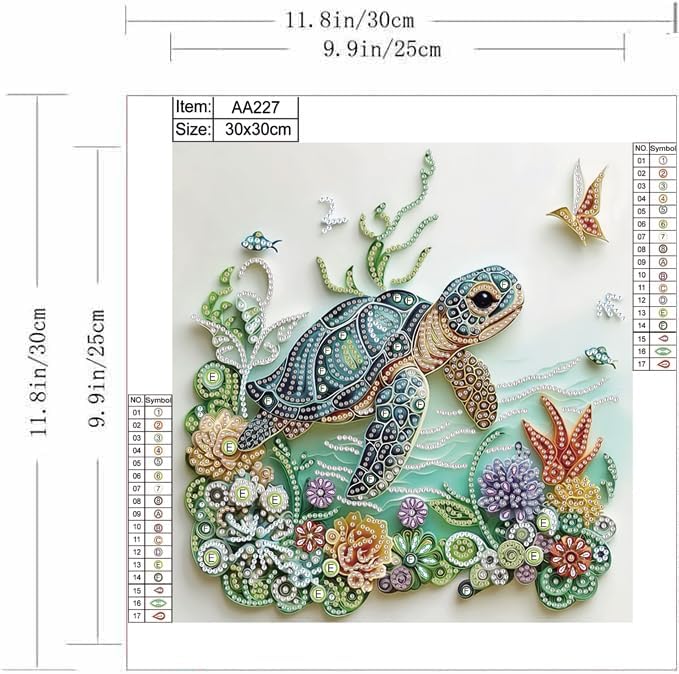 Meeresschildkröten-Diamantmale – Art Craft Kits For Adults Bewertung und Preis