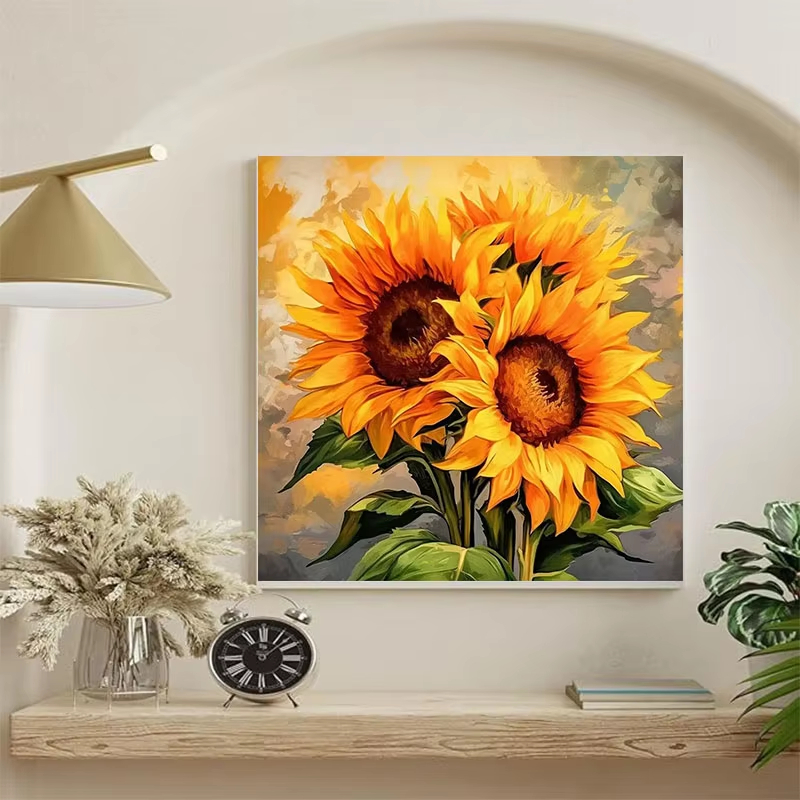 Sonnenblumen-Ölgemälde-Set, Ha – Tv Art And Craft Bewertung und Preis