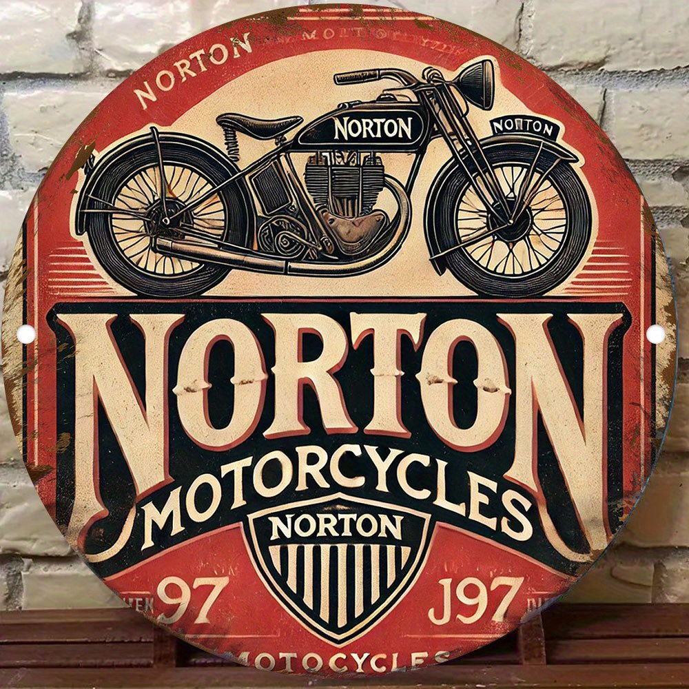 2D flach 1 Stück Retro NORTON  – Art Craft Movement Bewertung und Preis
