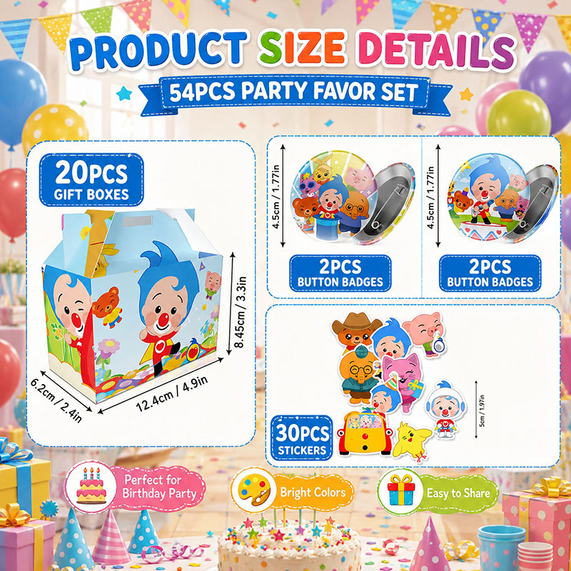 Clown-Cartoon-Muster Papierbox – Art Craft Movement Bewertung und Preis