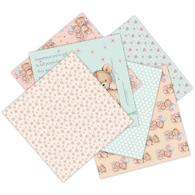 12 blätter wenig bär Scrapbook – Art Craft Birthday Party Bewertung und Preis