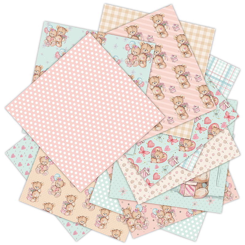 12 blätter wenig bär Scrapbook – Art Craft Birthday Party Bewertung und Preis