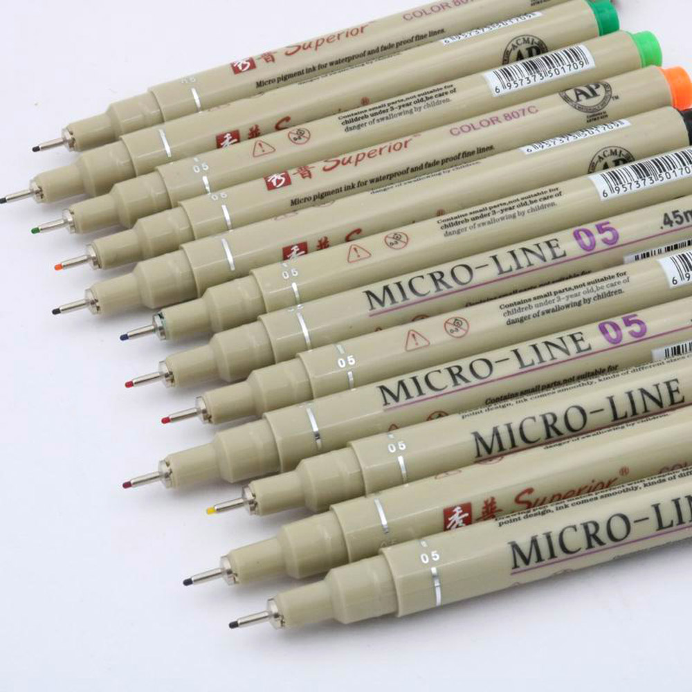 12 Farben poröse Punkt-Stifte, – Illustration Marker Set Bewertung und Preis