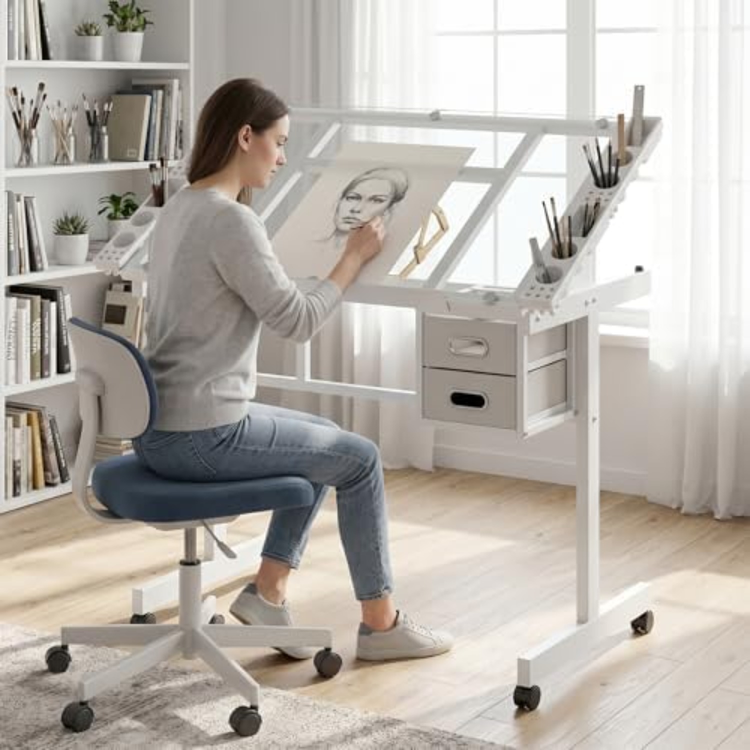 Rollbarer Zeichentisch, Mal- u – Art Craft & Architecture Bewertung und Preis