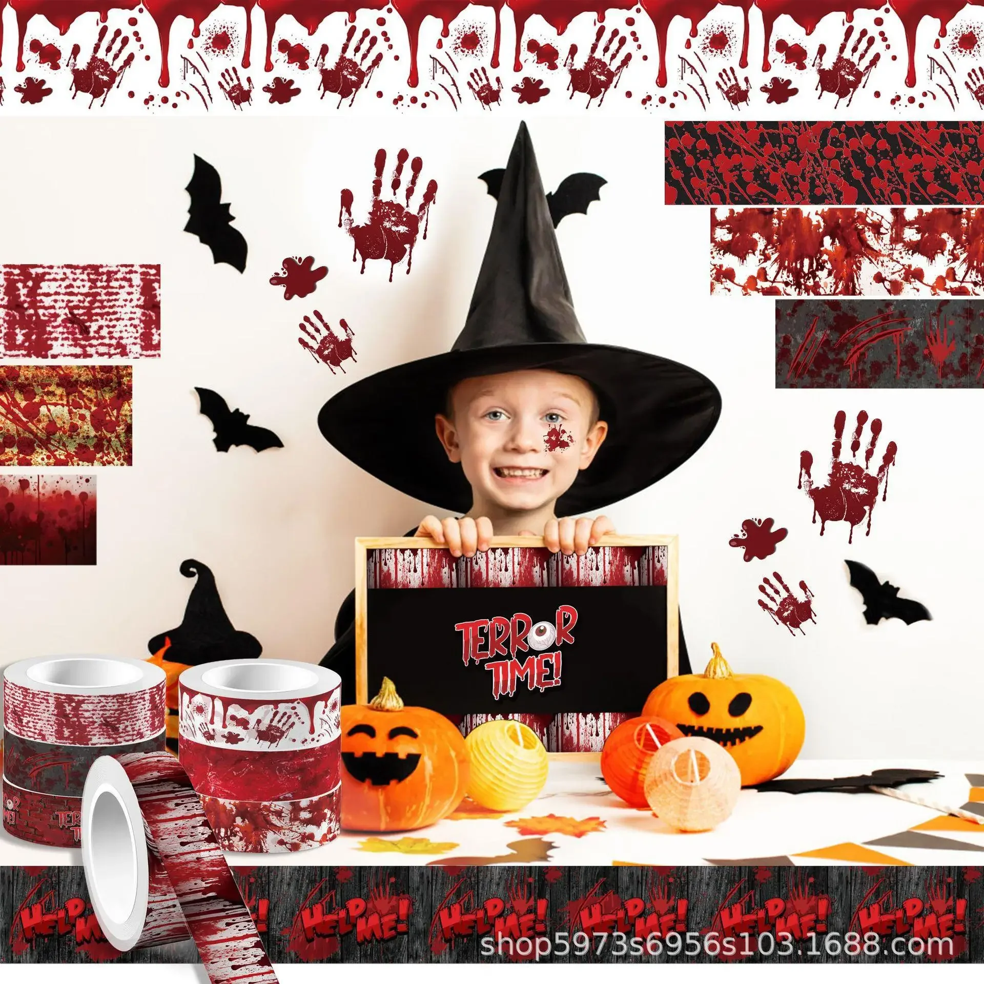 Halloween blutige Hand blutend – Washi Tape Rolls Bewertung und Preis