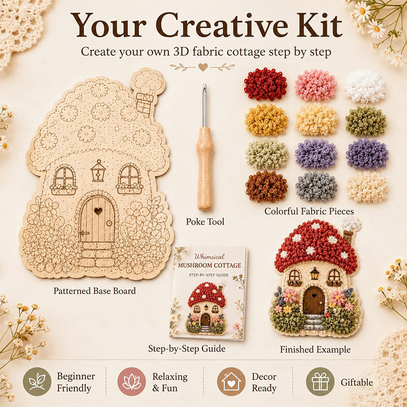 3D Pilzhaus Poke Art DIY-Set S – Art Craft & Architecture Bewertung und Preis