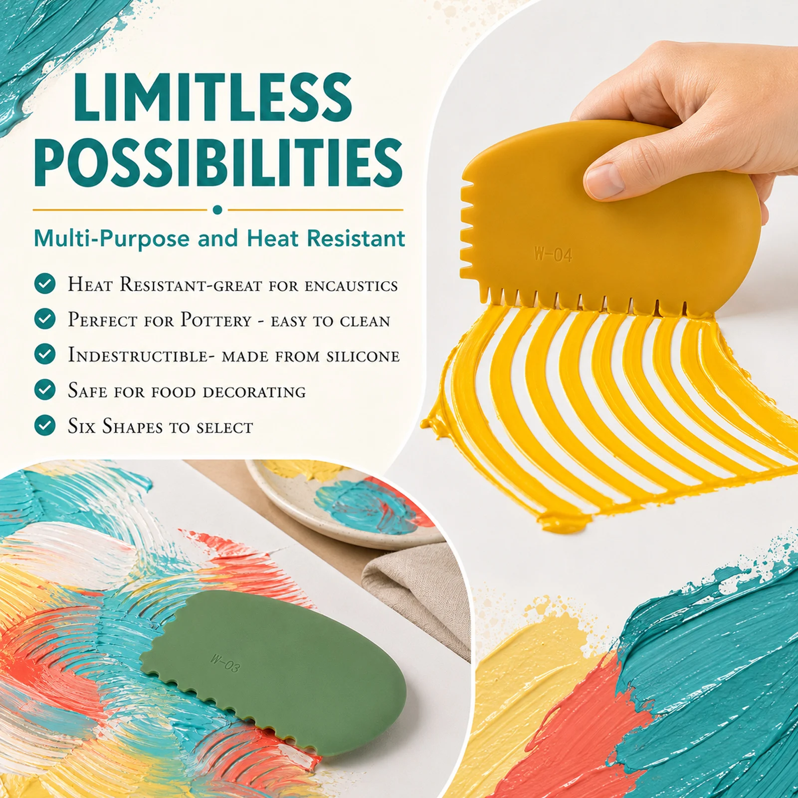 Flexible Silikon-Keilwerkzeuge – Art Craft Movement Bewertung und Preis