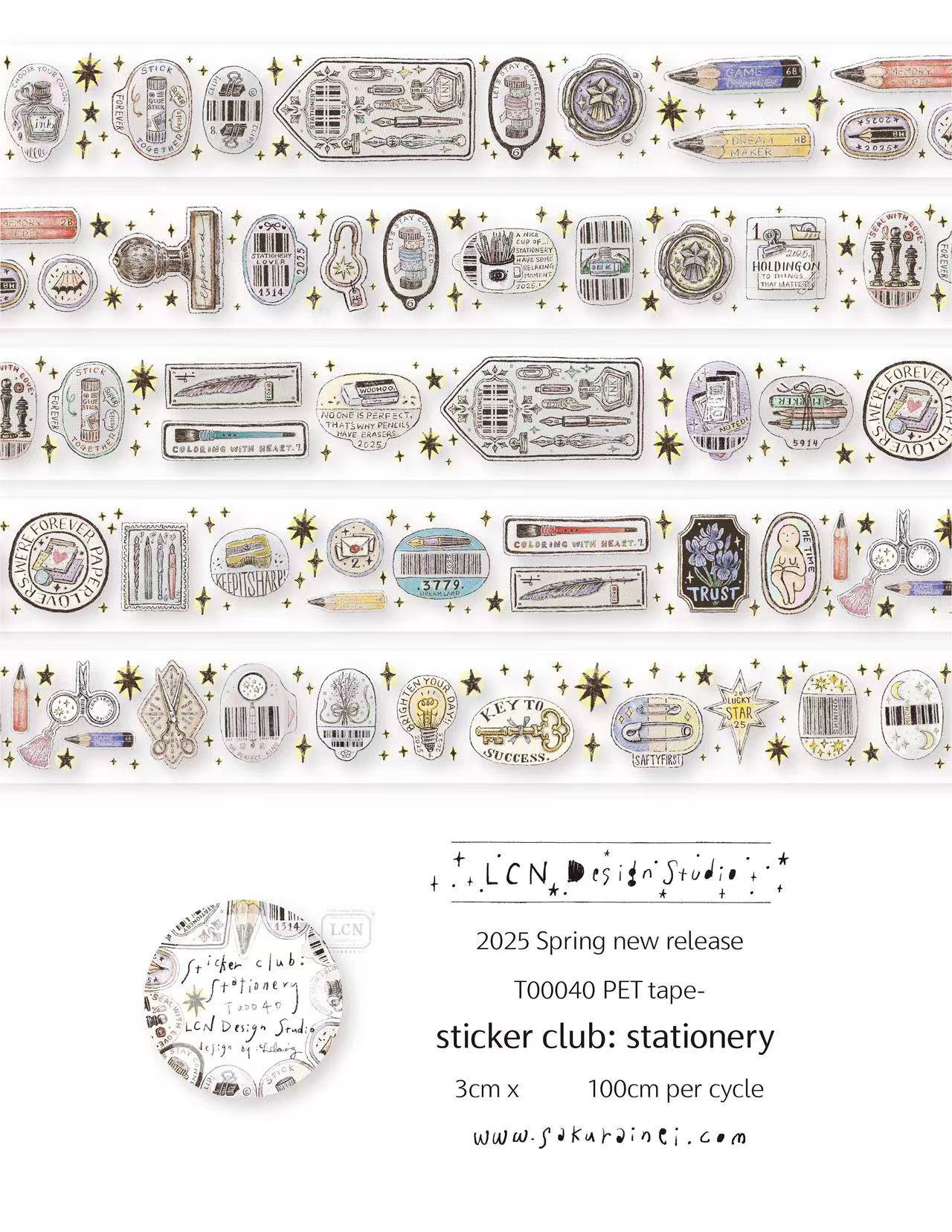 1 Loop LCN Vintage Aufkleber C – Washi Tape Rolls Bewertung und Preis