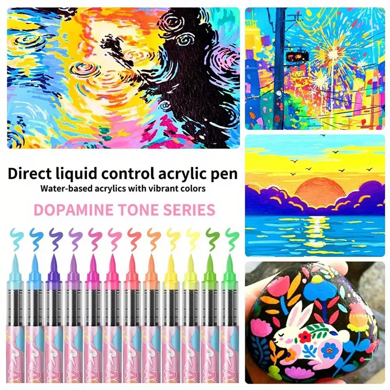 12 Farben Acrylmarker Weiche P – Illustration Marker Set Bewertung und Preis