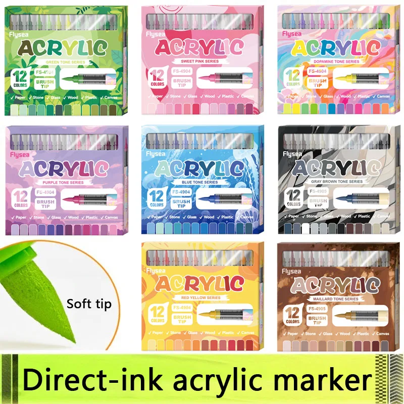 12 Farben Acrylmarker Weiche P – Illustration Marker Set Bewertung und Preis